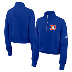 Denver Broncos Women's Rewind Phoenix Half-Zip Sweatshirt | NFL Online
