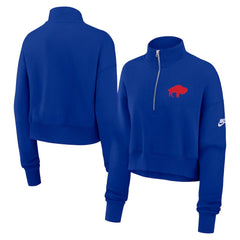 Buffalo Bills Women's Rewind Phoenix Half-Zip Sweatshirt | NFL Outlet