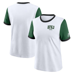 New York Jets Women's Rewind Ringer T-Shirt | NFL New