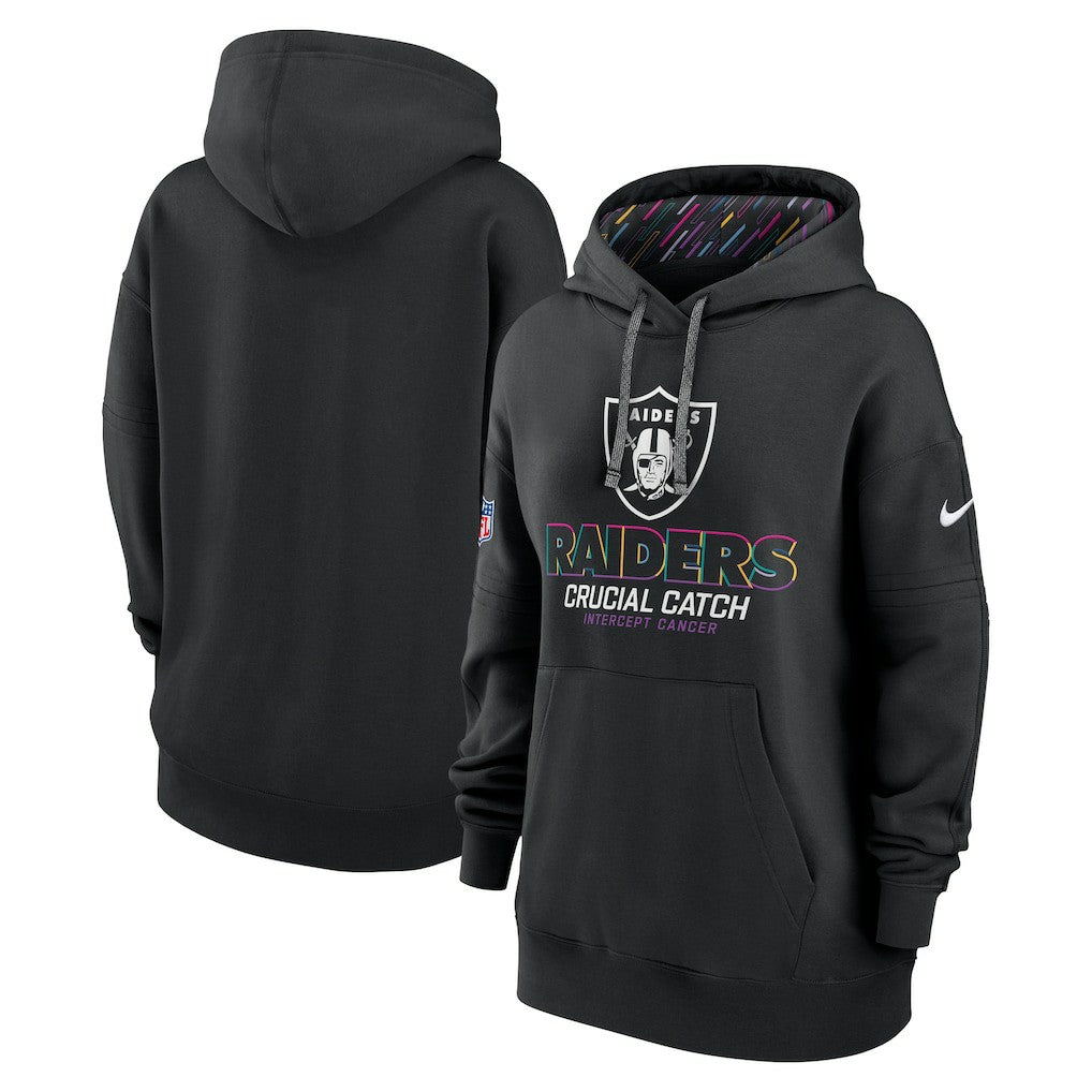 Las Vegas Raiders Women's 2024 NFL Crucial Catch Club Pullover Hoodie | NFL New