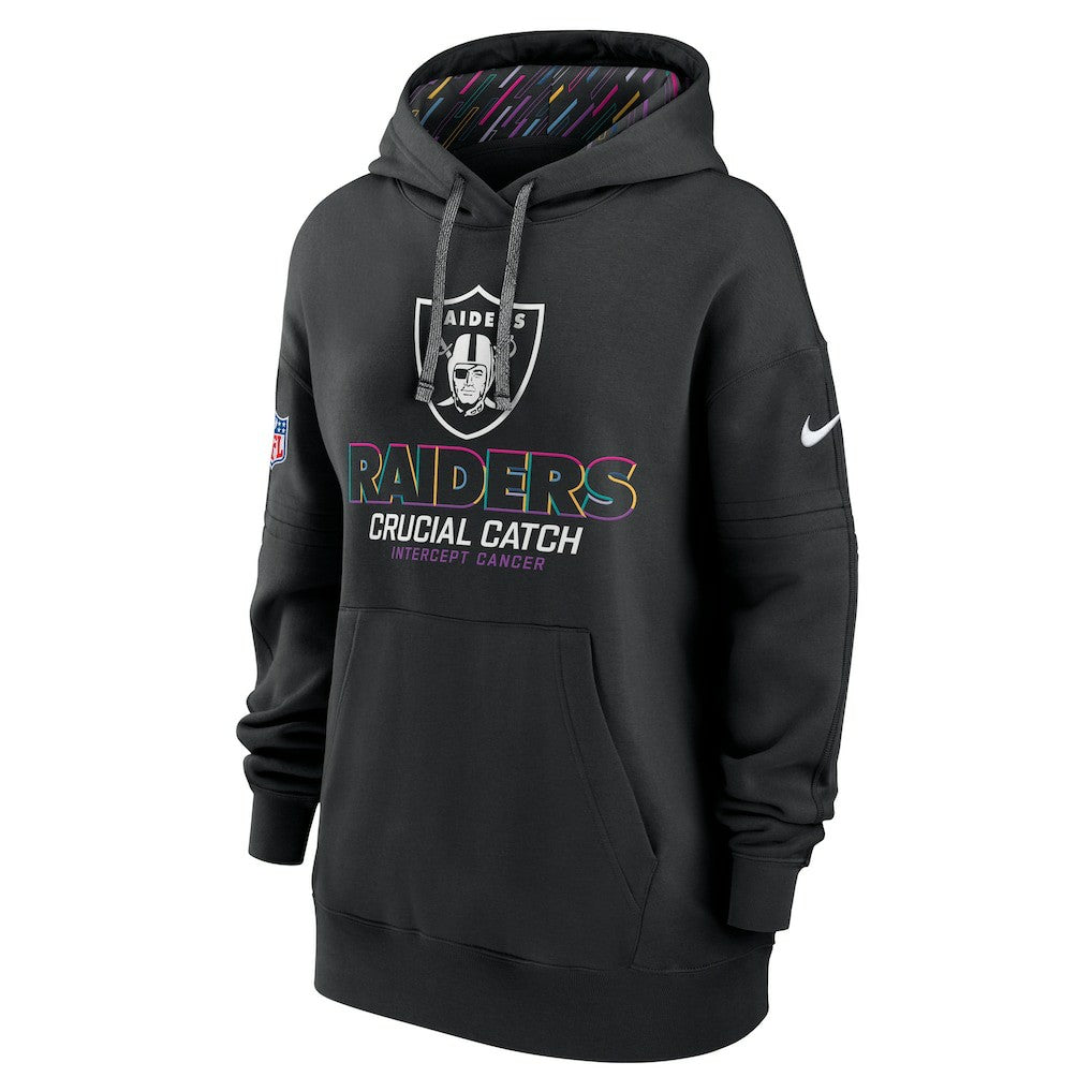 Las Vegas Raiders Women's 2024 NFL Crucial Catch Club Pullover Hoodie | NFL New