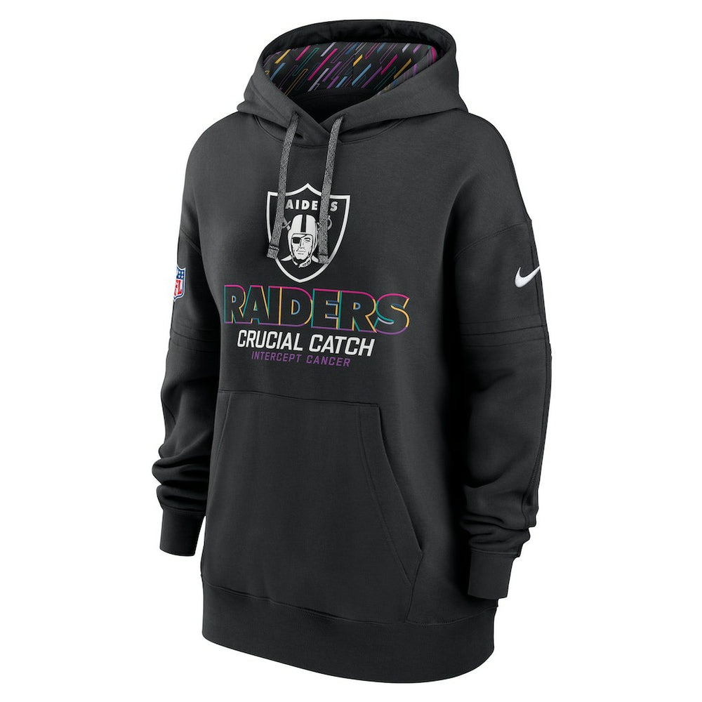 Las Vegas Raiders Women's 2024 NFL Crucial Catch Club Pullover Hoodie | NFL New