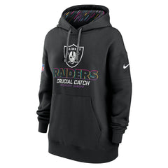Las Vegas Raiders Women's 2024 NFL Crucial Catch Club Pullover Hoodie | NFL New