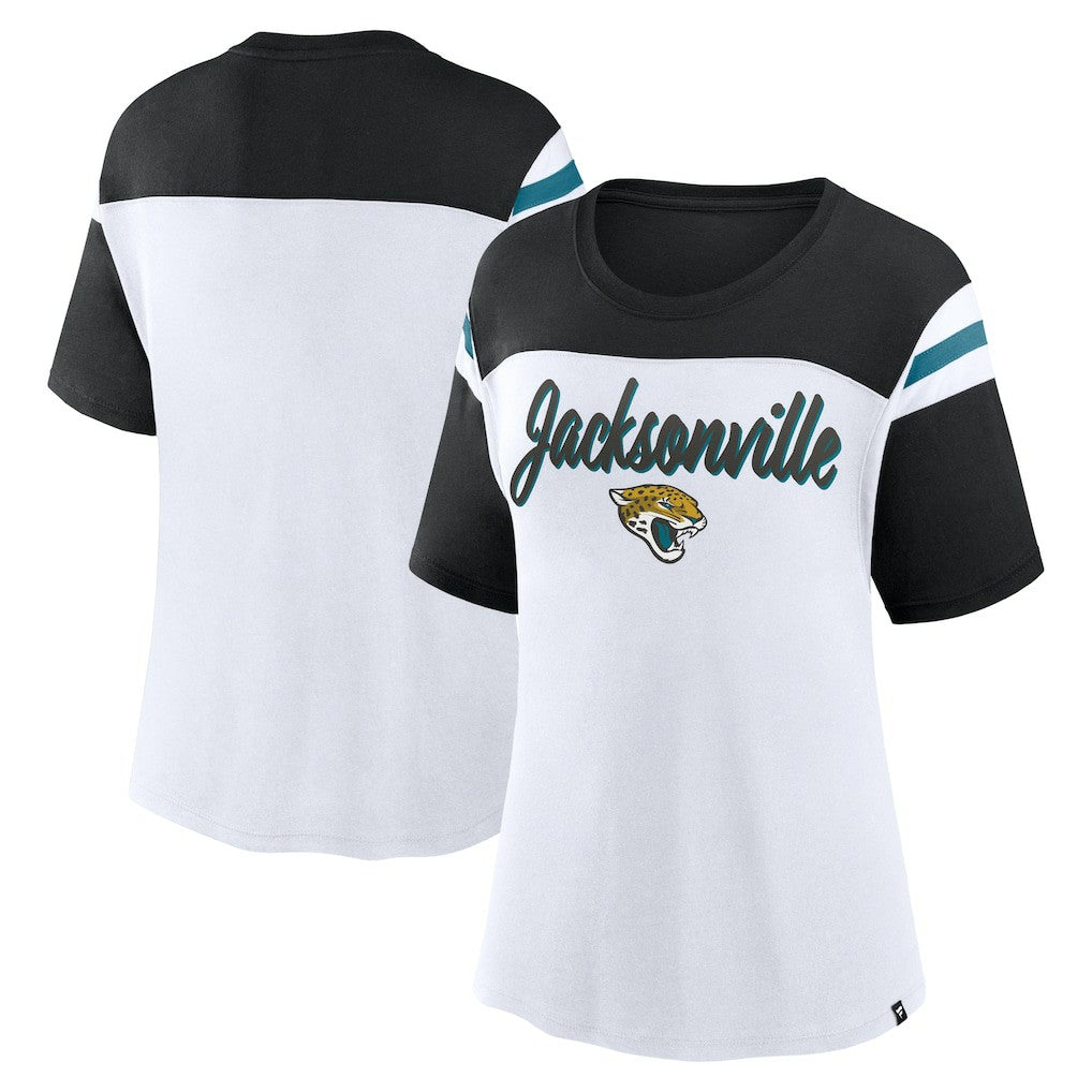 Jacksonville Jaguars Women's Cheer Chant Fashion Crop Top | NFL Outlet