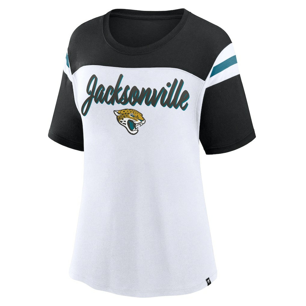 Jacksonville Jaguars Women's Cheer Chant Fashion Crop Top | NFL Outlet