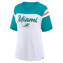 Miami Dolphins Women's Cheer Chant Fashion Crop Top | NFL Outlet