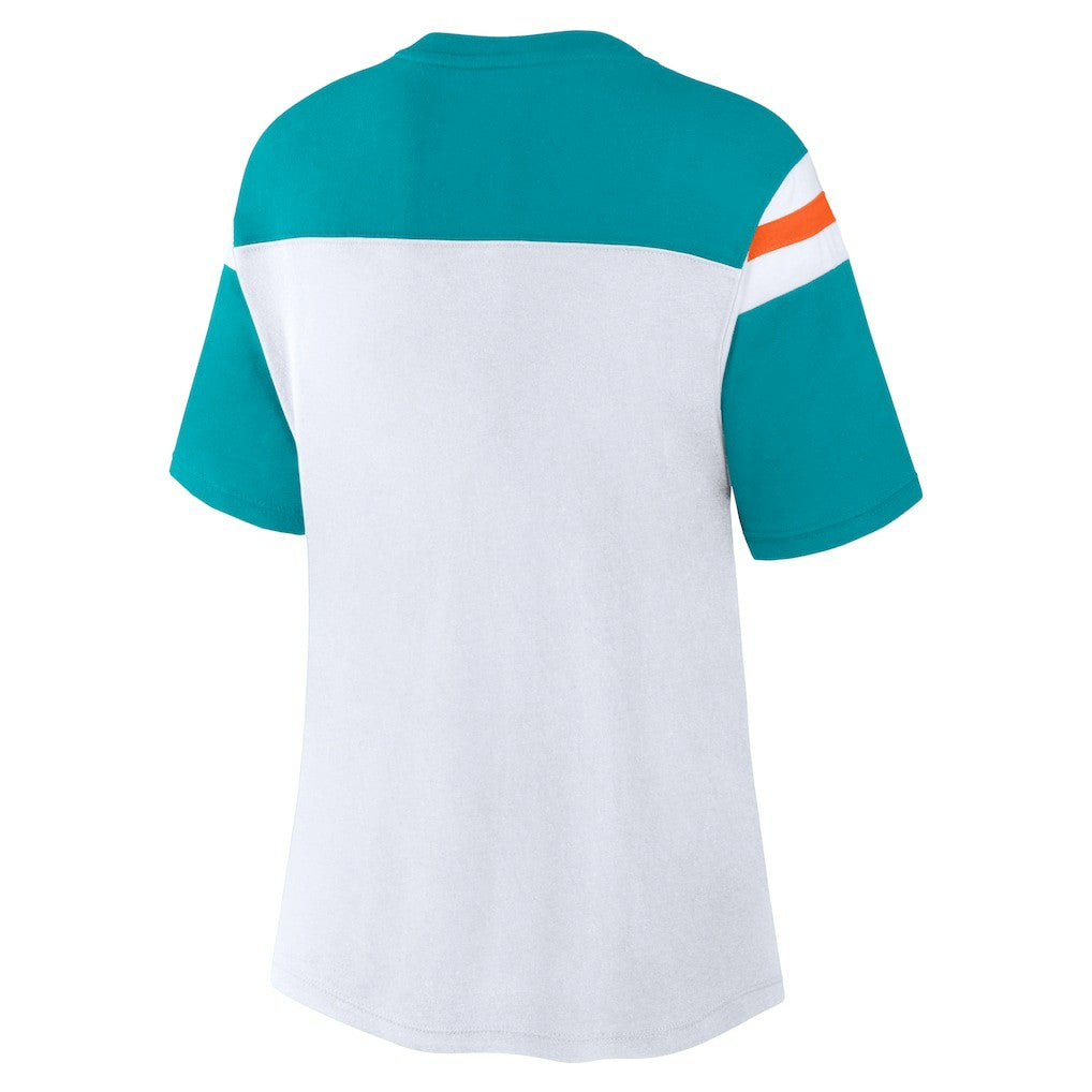 Miami Dolphins Women's Cheer Chant Fashion Crop Top | NFL Outlet
