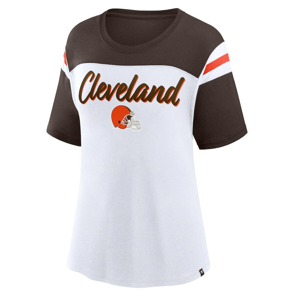 Cleveland Browns Women's Cheer Chant Fashion Crop Top | NFL Outlet