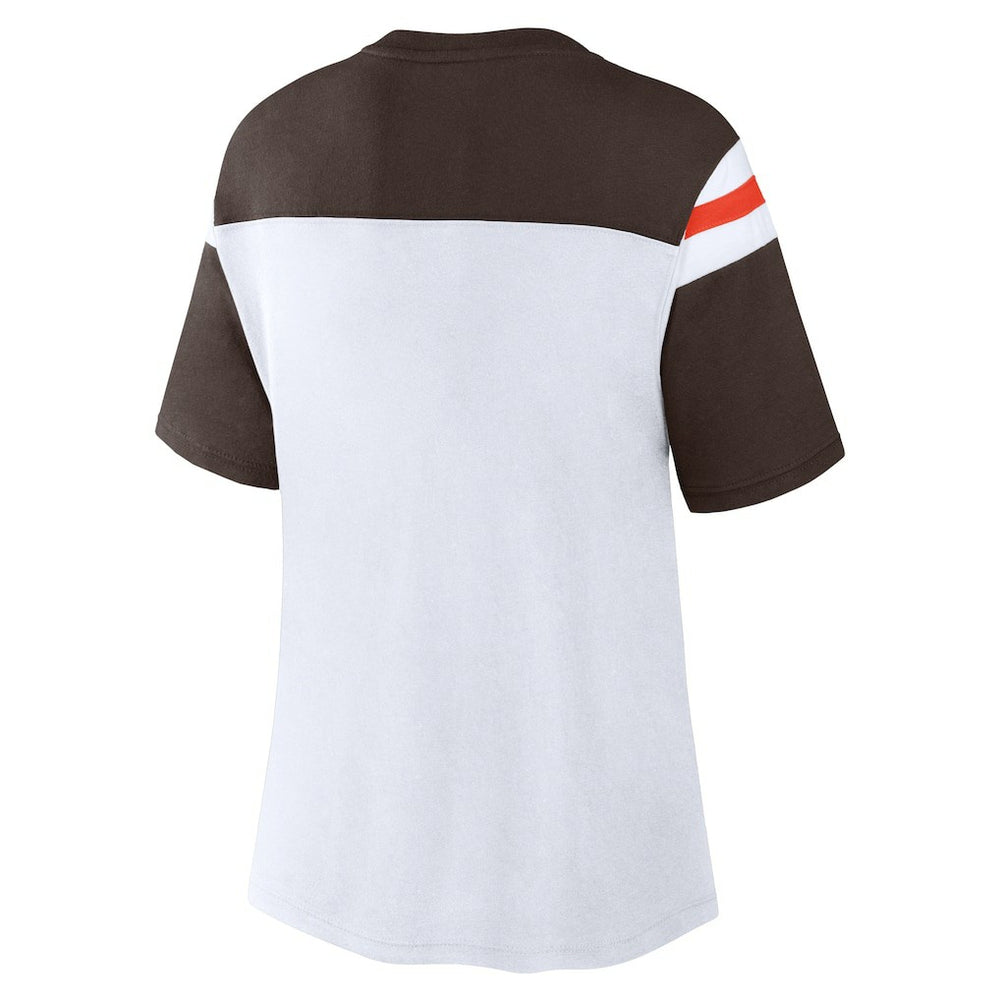 Cleveland Browns Women's Cheer Chant Fashion Crop Top | NFL Outlet