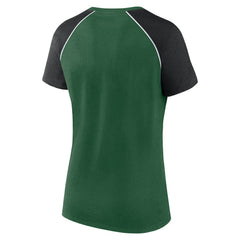 New York Jets Women's Glittered Primary Raglan T-Shirt | NFL Hot
