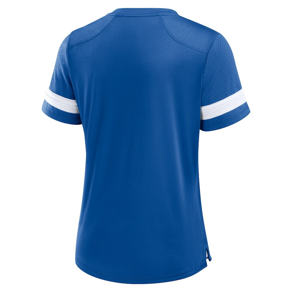 Indianapolis Colts Women's Play Script Lace-Up T-Shirt | NFL US