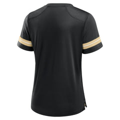 New Orleans Saints Women's Play Script Lace-Up T-Shirt | NFL Outlet