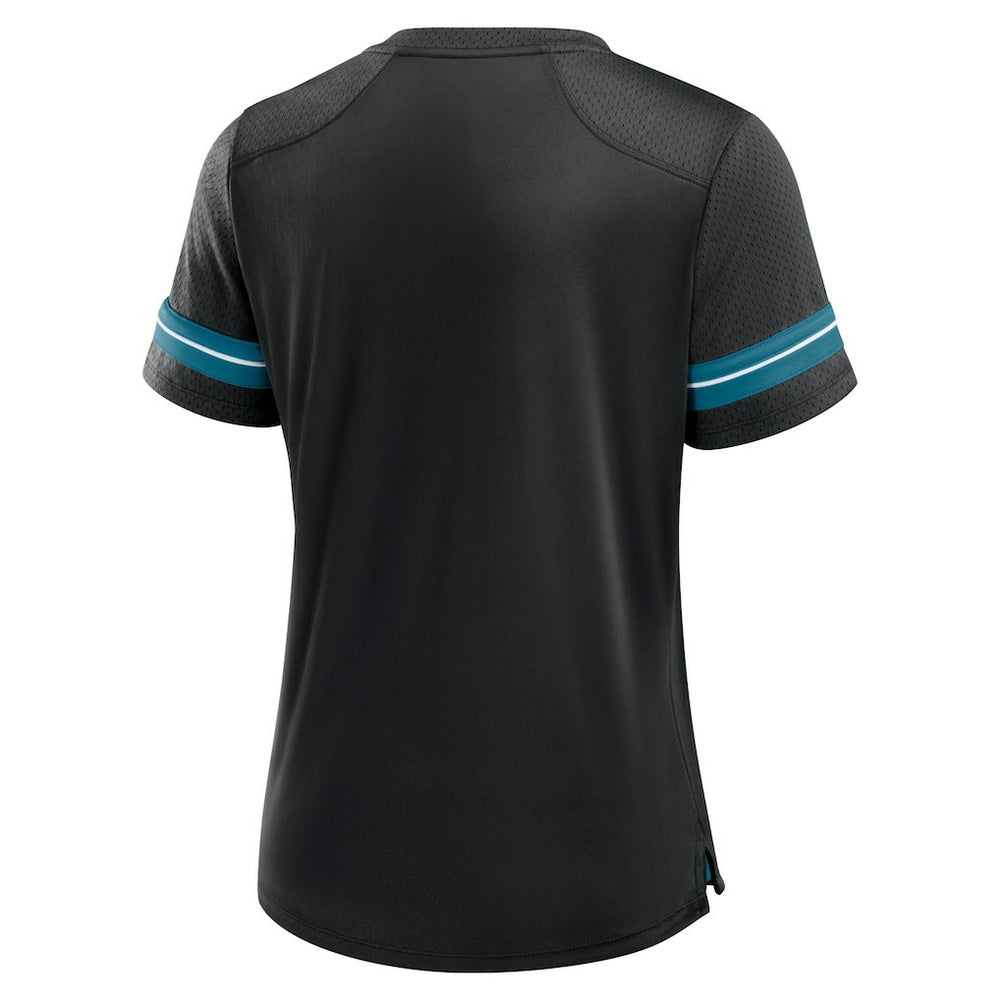 Jacksonville Jaguars Women's Play Script Lace-Up T-Shirt | NFL Online