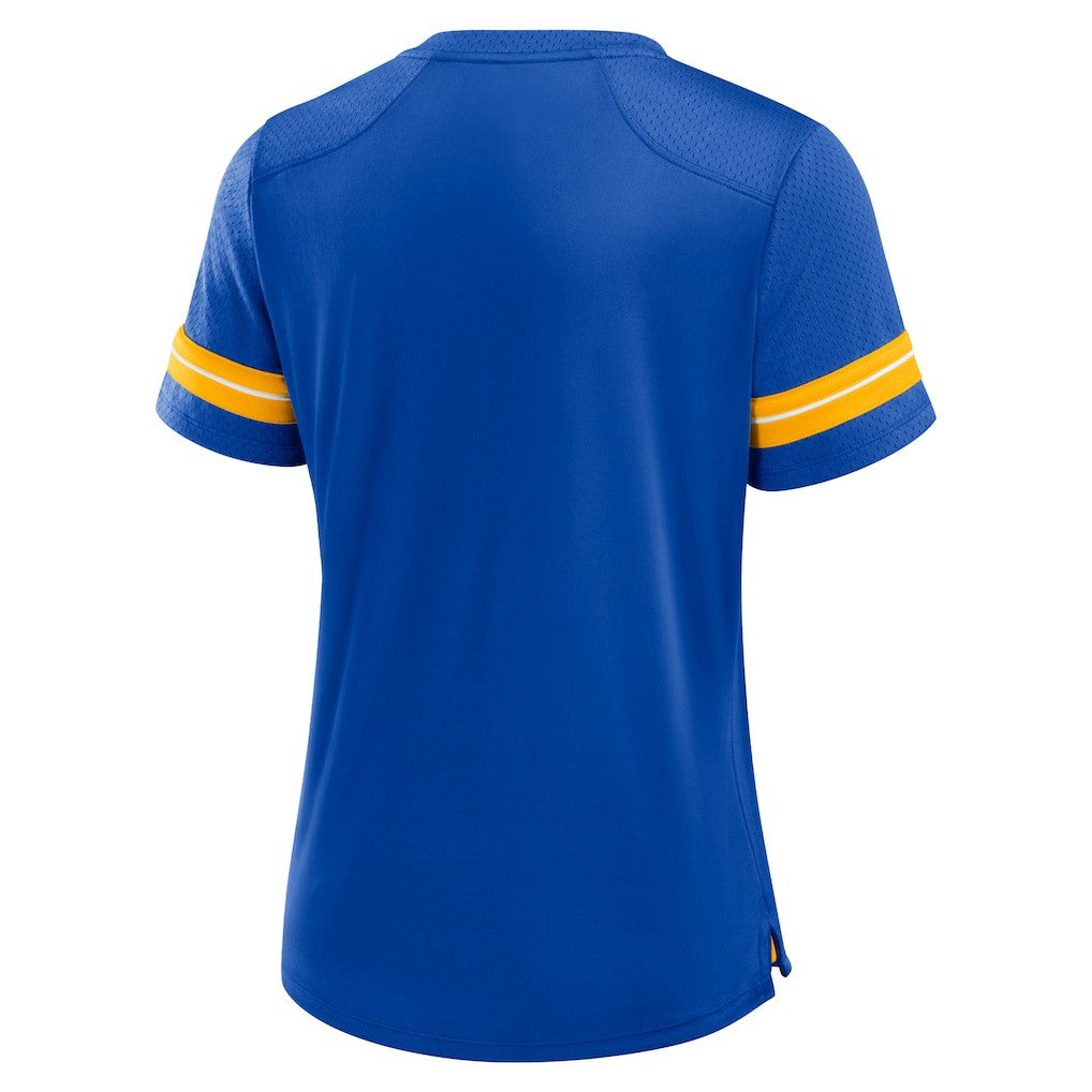 Los Angeles Rams Women's Play Script Lace-Up T-Shirt | NFL US