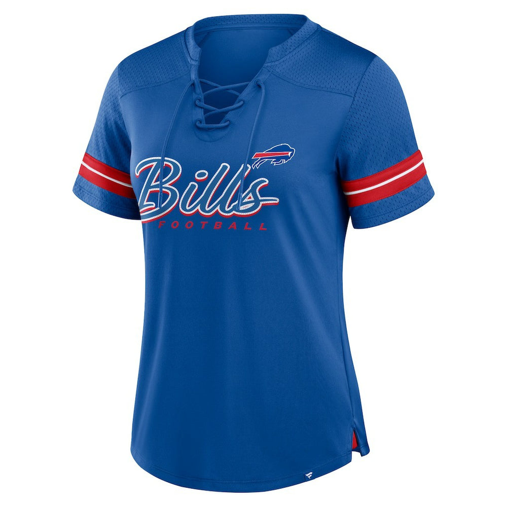 Buffalo Bills Women's Play Script Lace-Up T-Shirt | NFL Near me