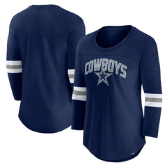 Dallas Cowboys Women's First Team Arch Logo 3/4 Sleeve T-Shirt | NFL Sale