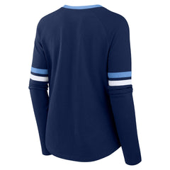 Tennessee Titans Women's Won and Done Lace-Up Long Sleeve Fashion Top | NFL Outlet