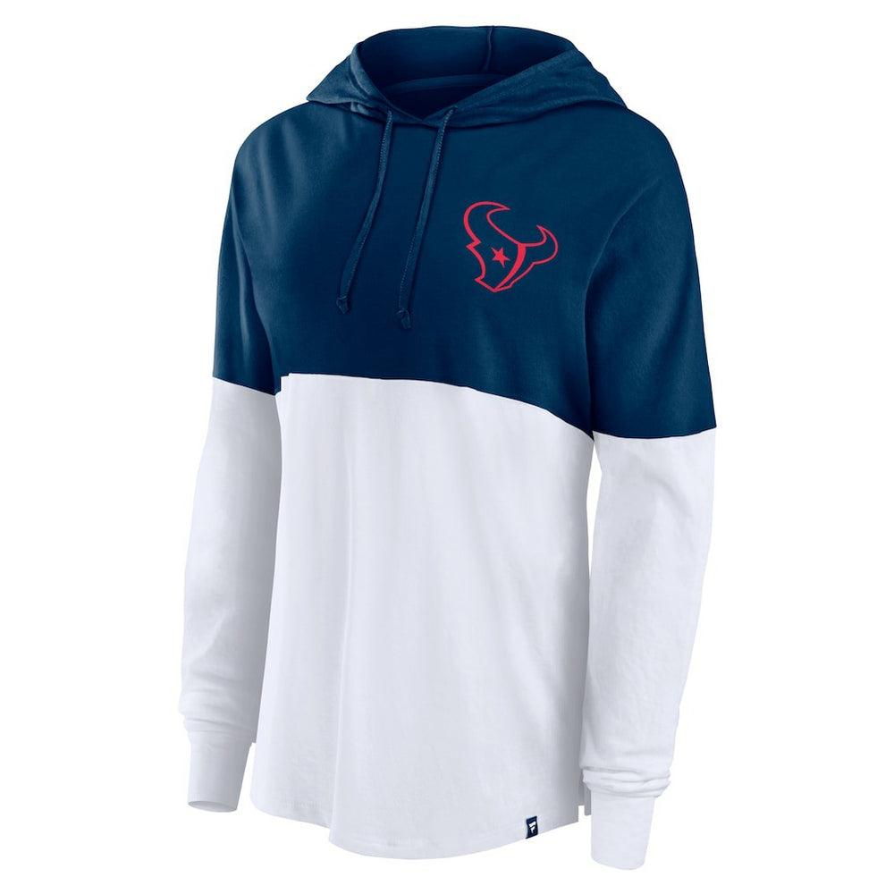 Houston Texans Women's Backup Option Long Sleeve Hoodie T-Shirt | NFL US