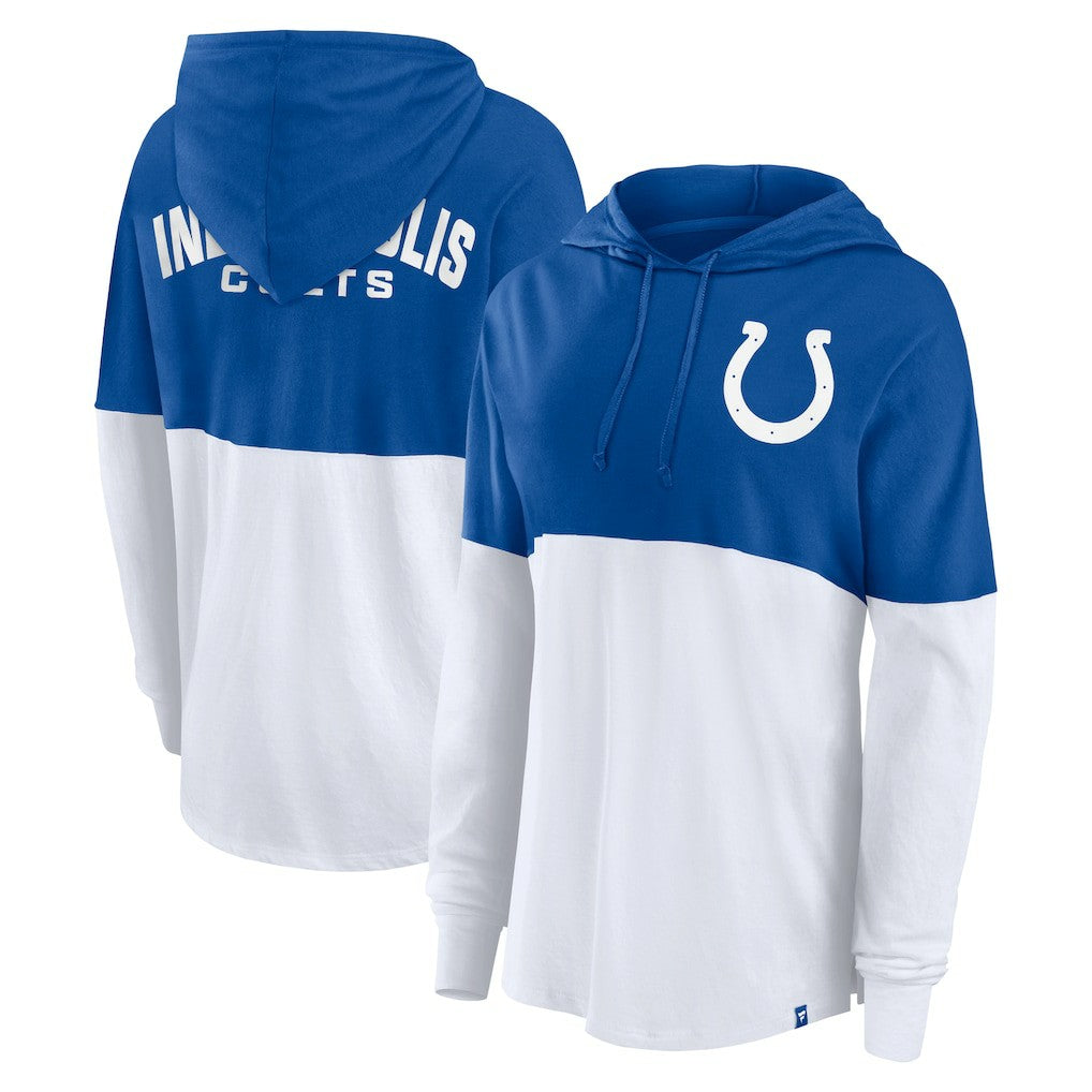 Indianapolis Colts Women's Backup Option Long Sleeve Hoodie T-Shirt | NFL New