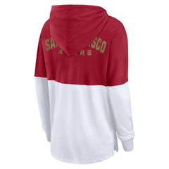 San Francisco 49ers Women's Backup Option Long Sleeve Hoodie T-Shirt | NFL US