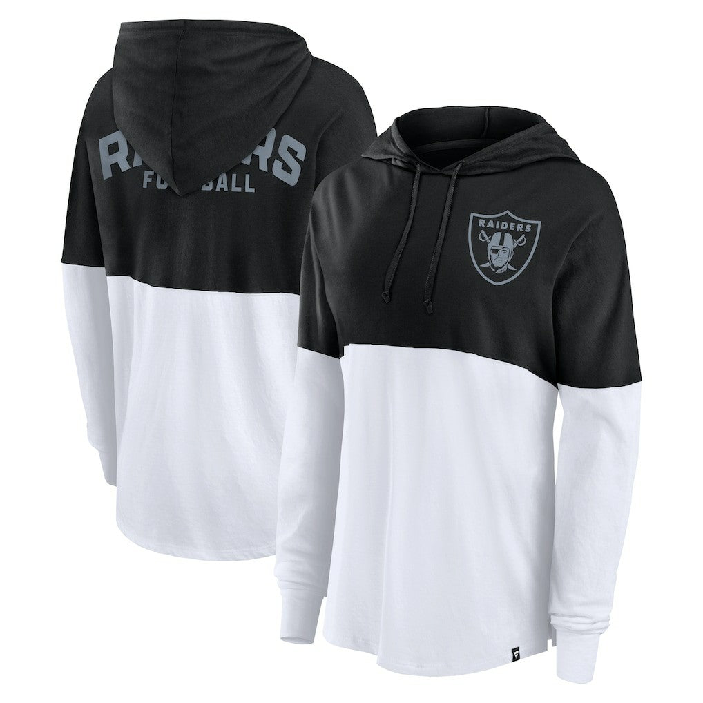Las Vegas Raiders Women's Backup Option Long Sleeve Hoodie T-Shirt | NFL On sale