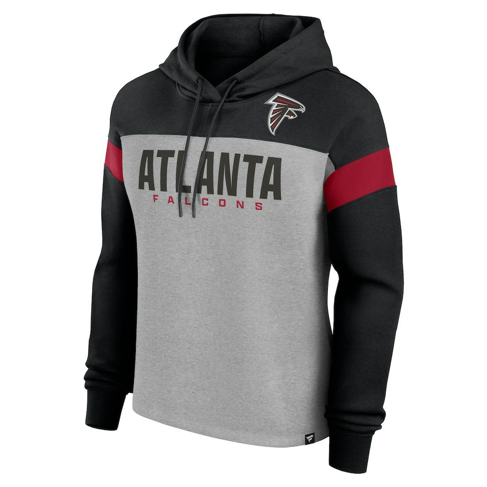 Atlanta Falcons Women's Bold Play Call Pullover Hoodie | NFL Outlet