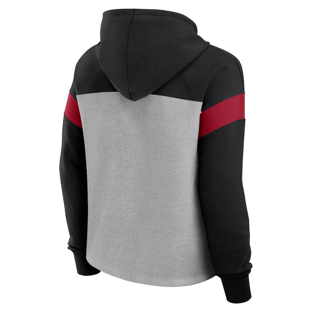 Atlanta Falcons Women's Bold Play Call Pullover Hoodie | NFL Outlet