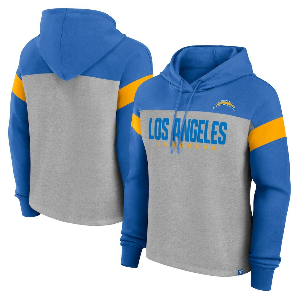 Los Angeles Chargers Women's Bold Play Call Pullover Hoodie | NFL Hot