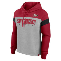San Francisco 49ers Women's Bold Play Call Pullover Hoodie | NFL Hot