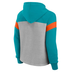 Miami Dolphins Women's Bold Play Call Pullover Hoodie | NFL Sale