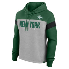 New York Jets Women's Bold Play Call Pullover Hoodie | NFL Outlet