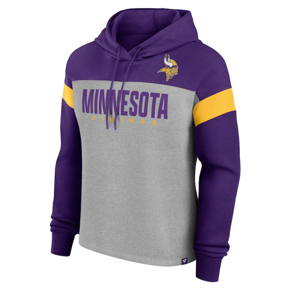 Minnesota Vikings Women's Bold Play Call Pullover Hoodie | NFL Outlet