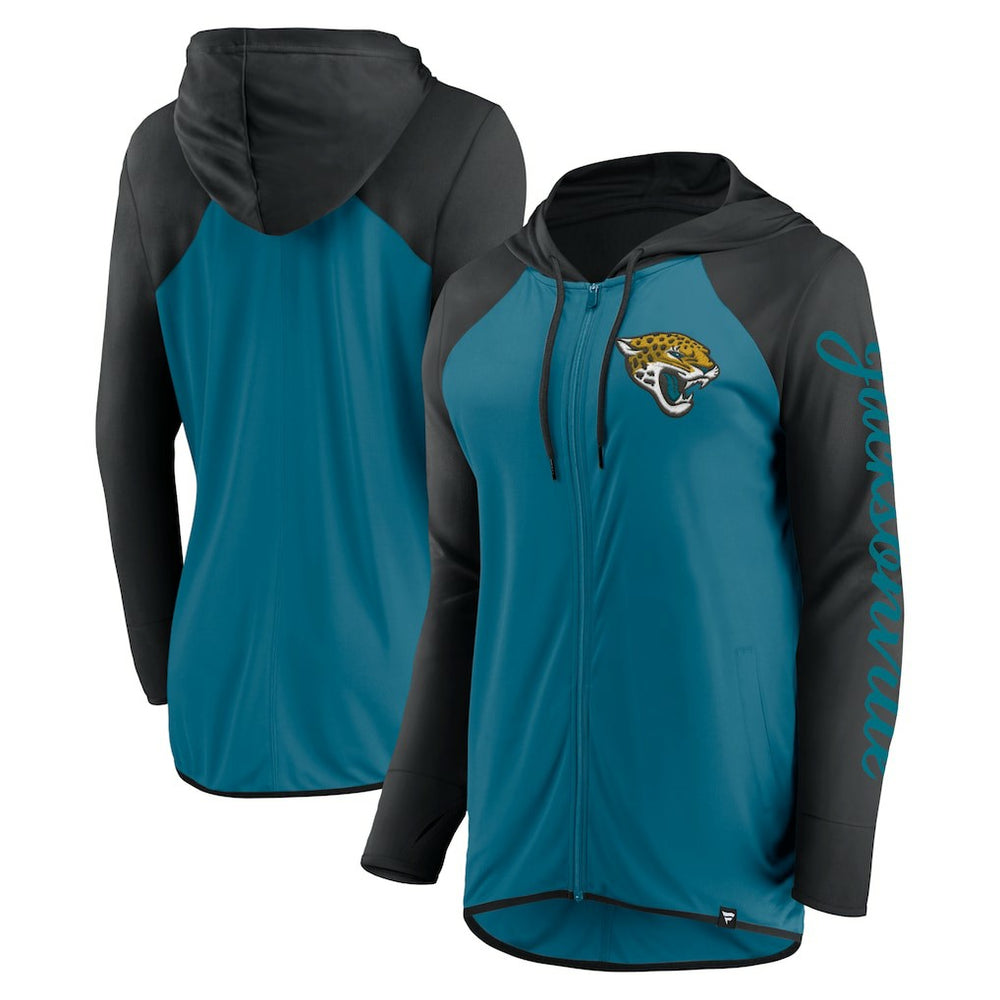 Jacksonville Jaguars Women's Script Full-Zip Hoodie | NFL Discount