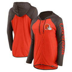 Cleveland Browns Women's Script Full-Zip Hoodie | NFL Discount