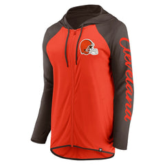 Cleveland Browns Women's Script Full-Zip Hoodie | NFL Discount