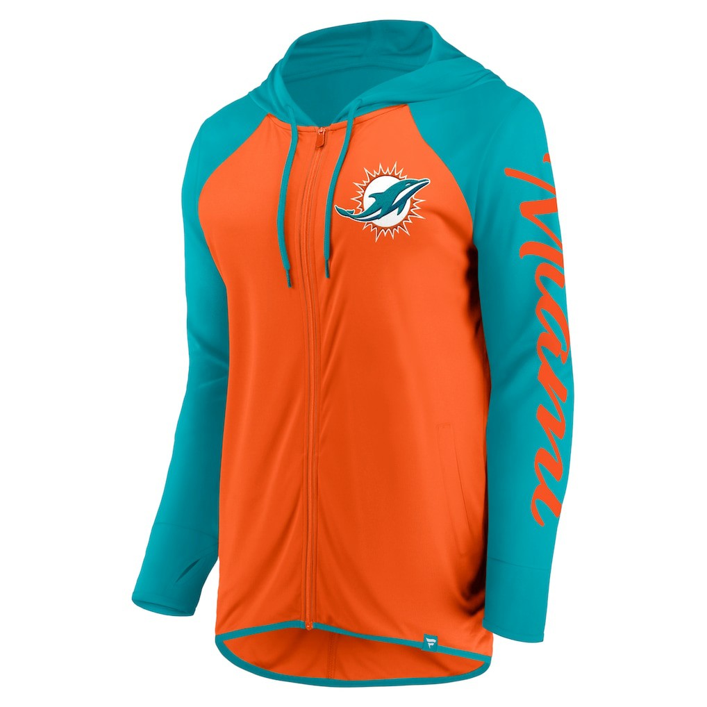 Miami Dolphins Women's Script Full-Zip Hoodie | NFL New