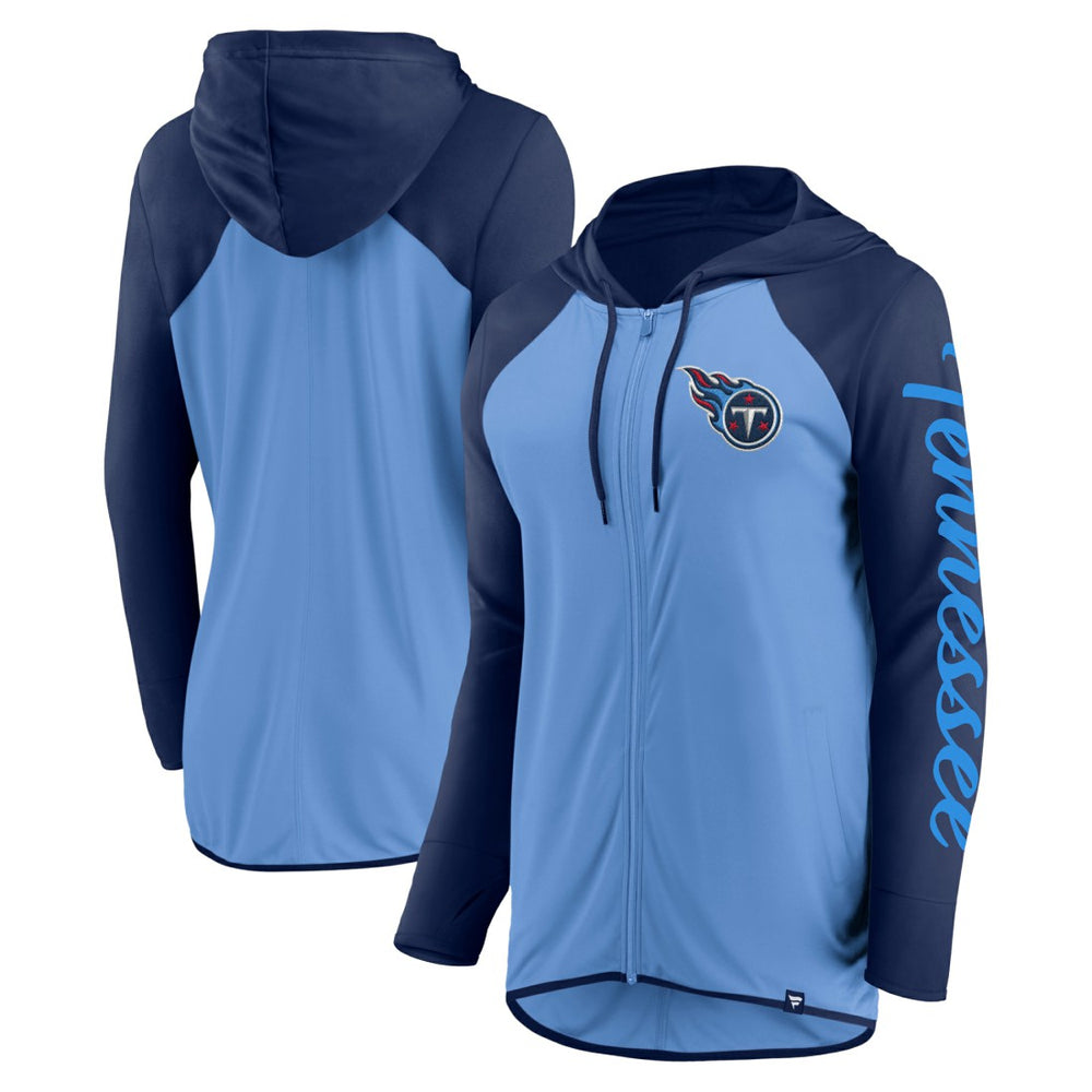 Tennessee Titans Women's Script Full-Zip Hoodie | NFL Outlet