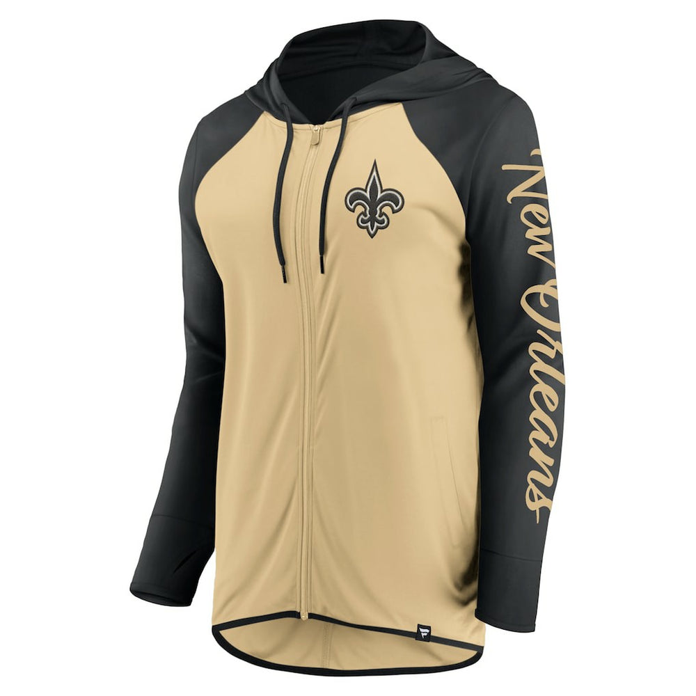New Orleans Saints Women's Script Full-Zip Hoodie | NFL Outlet
