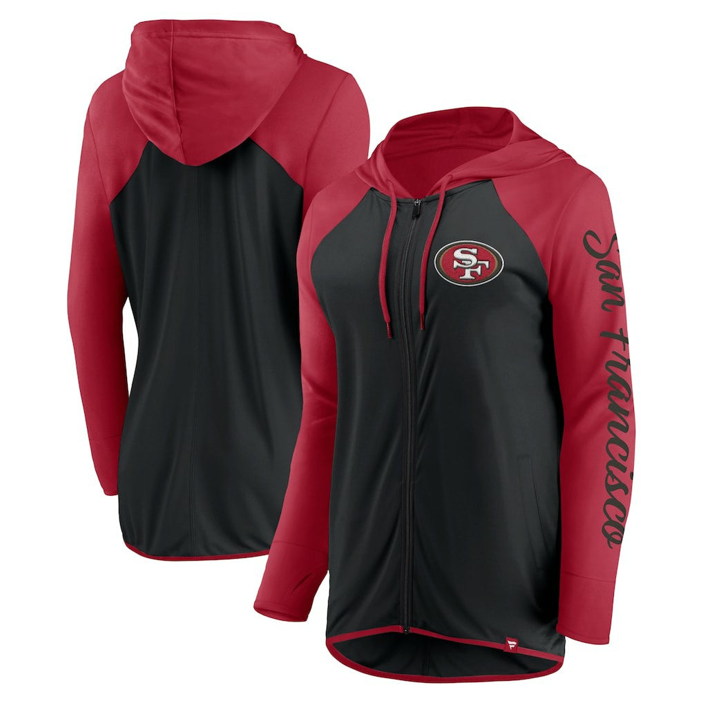 San Francisco 49ers Women's Script Full-Zip Hoodie | NFL US