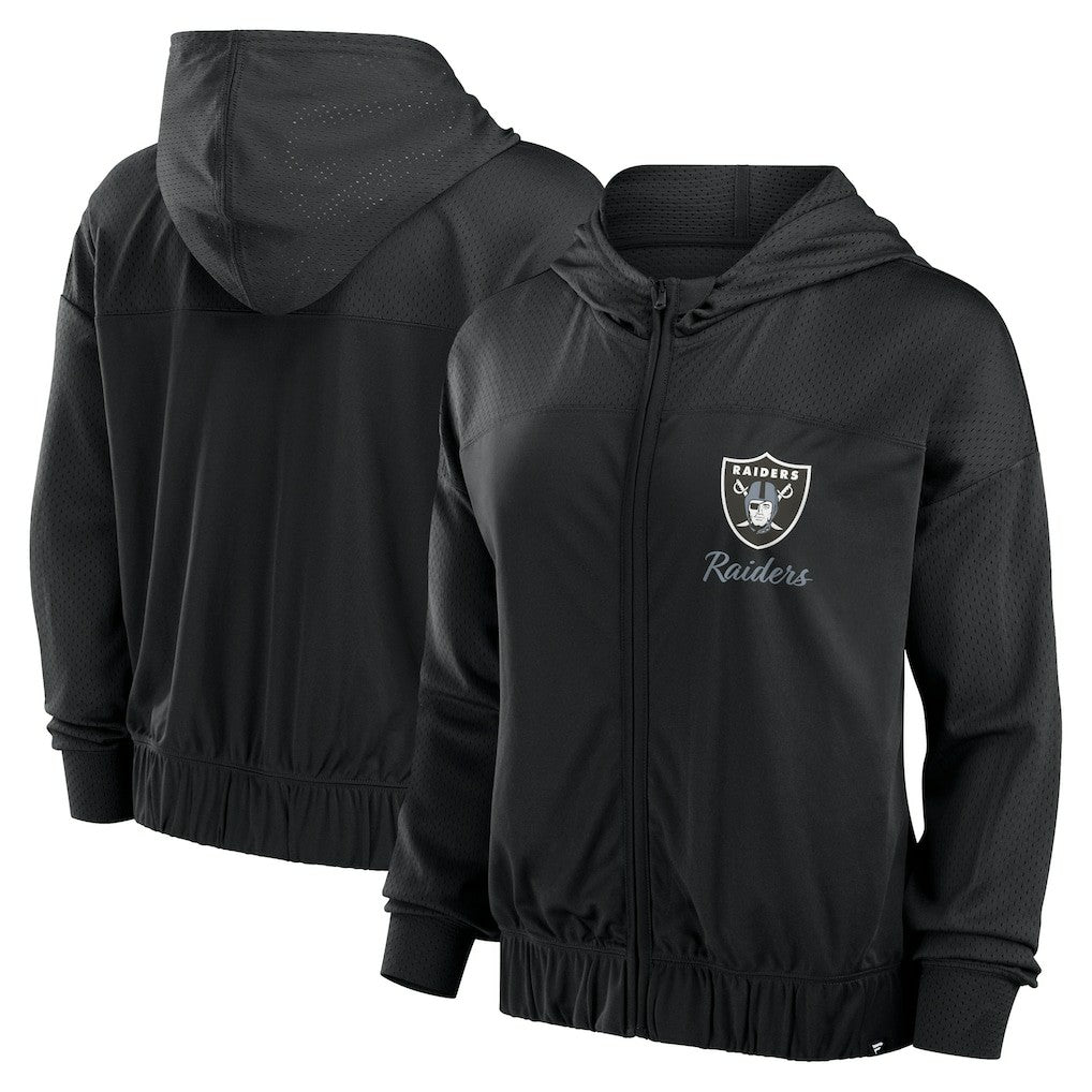 Las Vegas Raiders Women's Script Lock Full-Zip Hoodie | NFL US