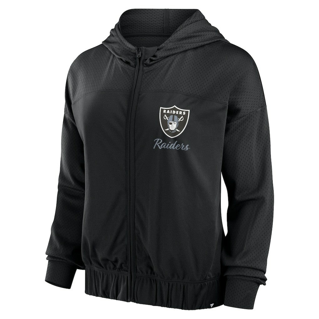 Las Vegas Raiders Women's Script Lock Full-Zip Hoodie | NFL US