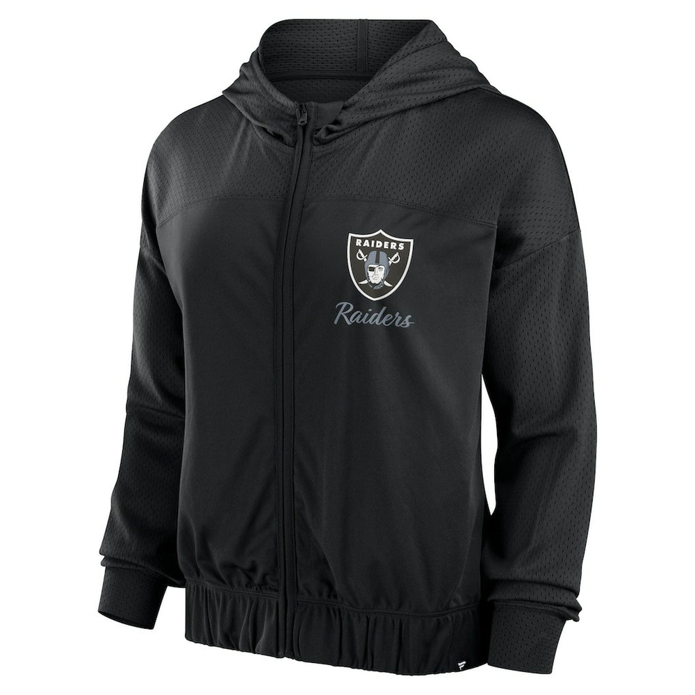 Las Vegas Raiders Women's Script Lock Full-Zip Hoodie | NFL US