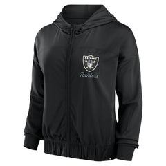 Las Vegas Raiders Women's Script Lock Full-Zip Hoodie | NFL US