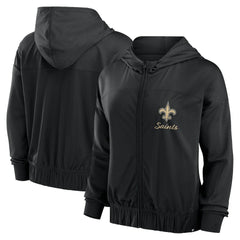 New Orleans Saints Women's Script Lock Full-Zip Hoodie | NFL Discount