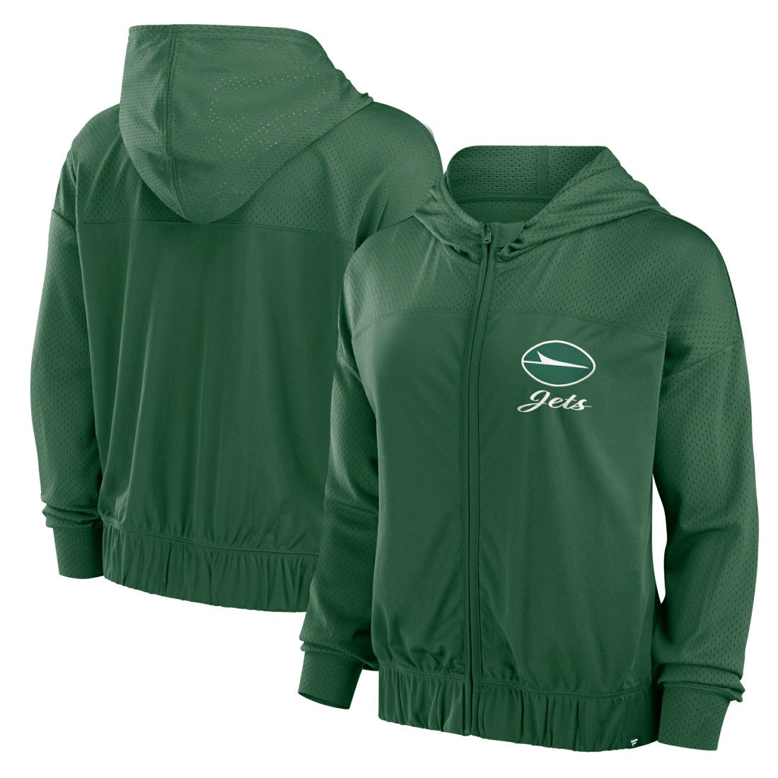 New York Jets Women's Script Lock Full-Zip Hoodie | NFL Outlet