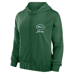 New York Jets Women's Script Lock Full-Zip Hoodie | NFL Outlet
