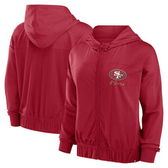 San Francisco 49ers Women's Script Lock Full-Zip Hoodie | NFL Online