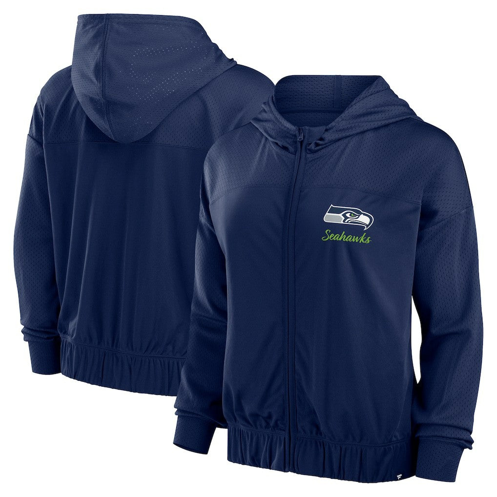 Seattle Seahawks Women's Script Lock Full-Zip Hoodie | NFL New