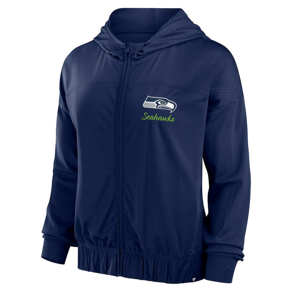 Seattle Seahawks Women's Script Lock Full-Zip Hoodie | NFL New