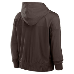 Cleveland Browns Women's Script Lock Full-Zip Hoodie | NFL Online